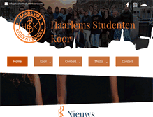 Tablet Screenshot of haarlemsstudentenkoor.nl